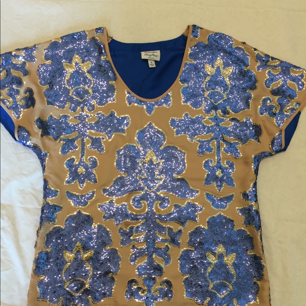 Tracy Reese for Neiman Marcus Sequin top